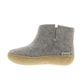 Glerups Childrens The Boot With Leather Sole Grey Thumbnail 2