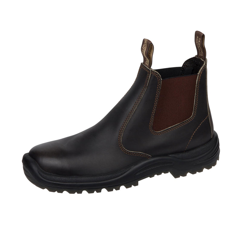 Blundstone Pull On Work Boots Stout Brown