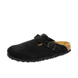 Birkenstock Boston Soft Footbed Suede Leather Black Thumbnail 6