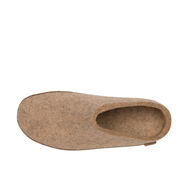 Glerups The Slip On Leather Sole Sand