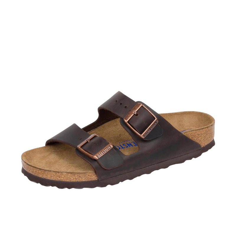 Birkenstock Arizona Soft Footbed Oiled Nubuck Leather Left Angle View