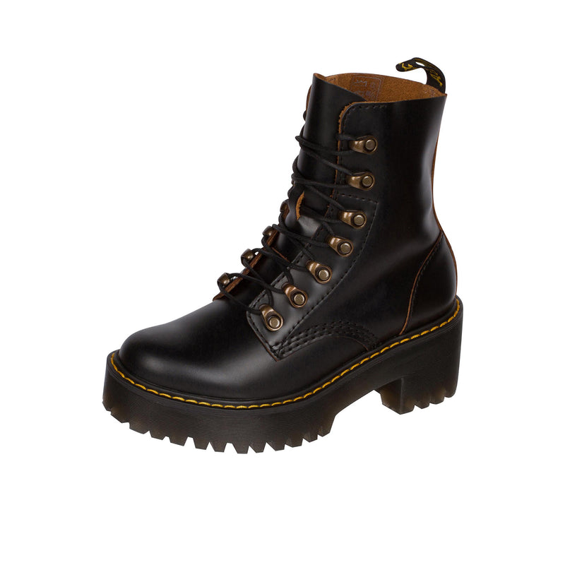 Dr Martens Leona Vintage Smooth Leather Left Angle View