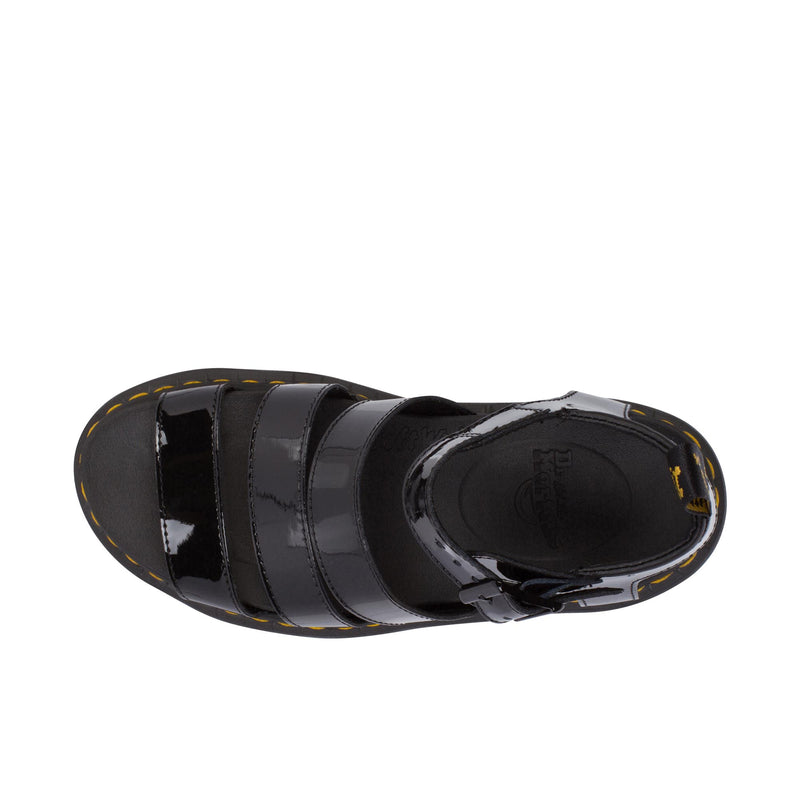 Dr Martens Blaire Patent Lamper Top View