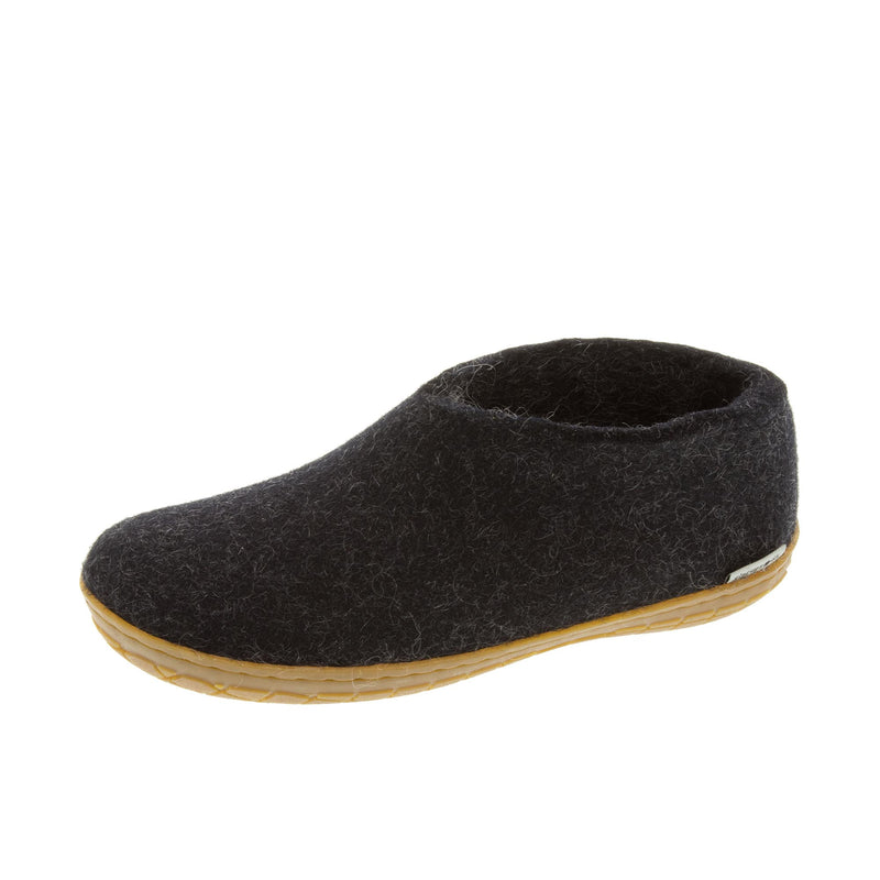 Glerups The Shoe With Honey Rubber Sole Charcoal