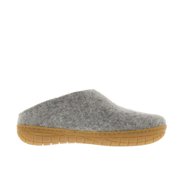 Glerups The Slip-On With Honey Rubber Sole Grey