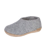 Glerups Childrens The Shoe With Leather Sole Grey Thumbnail 6