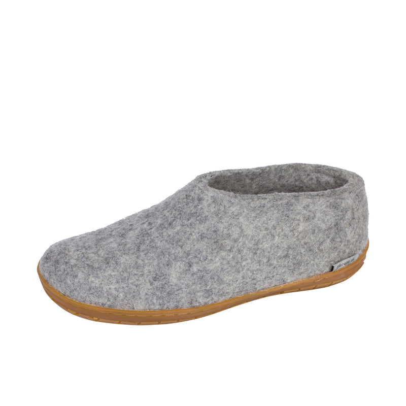 Glerups The Shoe With Honey Rubber Sole Grey