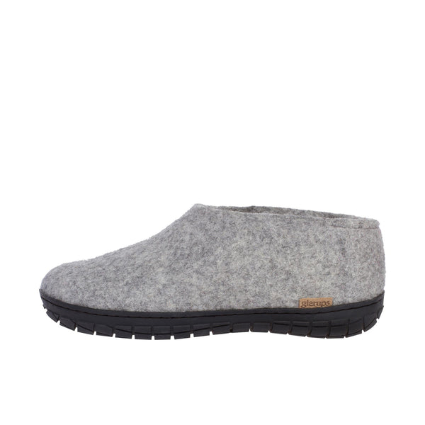 Glerups The Shoe With Black Rubber Sole Grey