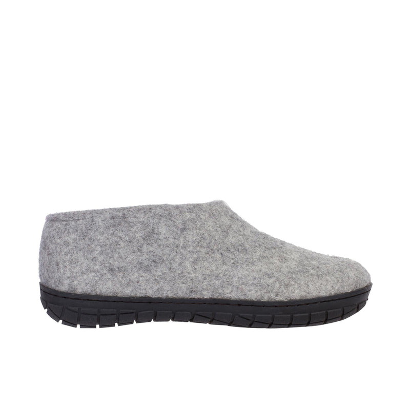 Glerups The Shoe With Black Rubber Sole Grey