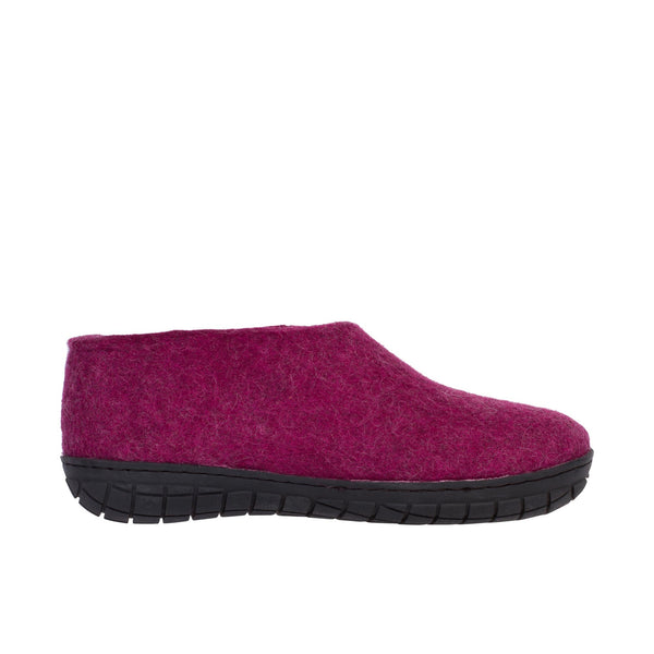 Glerups The Shoe With Black Rubber Sole Cranberry