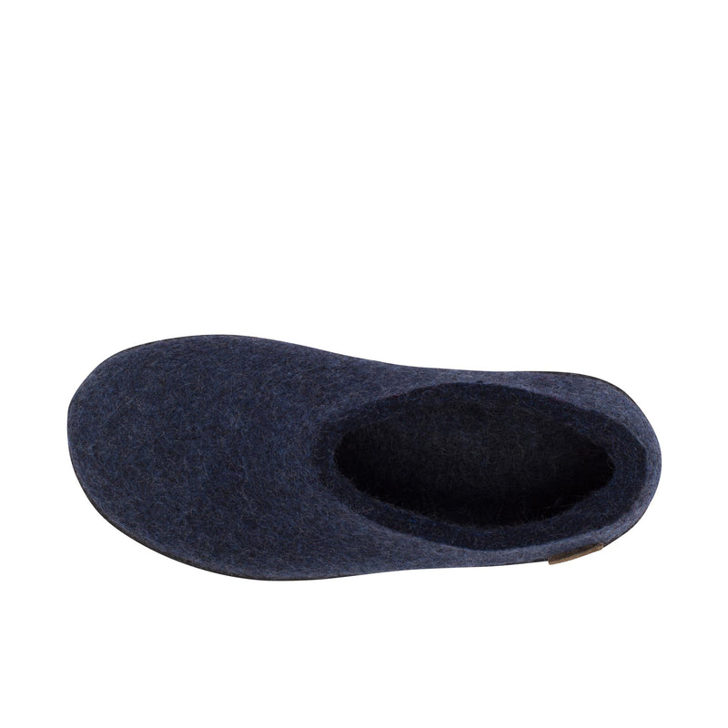 Glerups The Shoe With Black Rubber Sole Denim