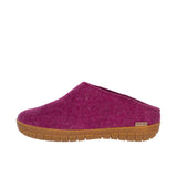 Glerups The Slip-On With Honey Rubber Sole Cranberry Thumbnail 2