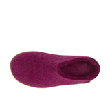 Glerups The Slip-On With Honey Rubber Sole Cranberry Thumbnail 4