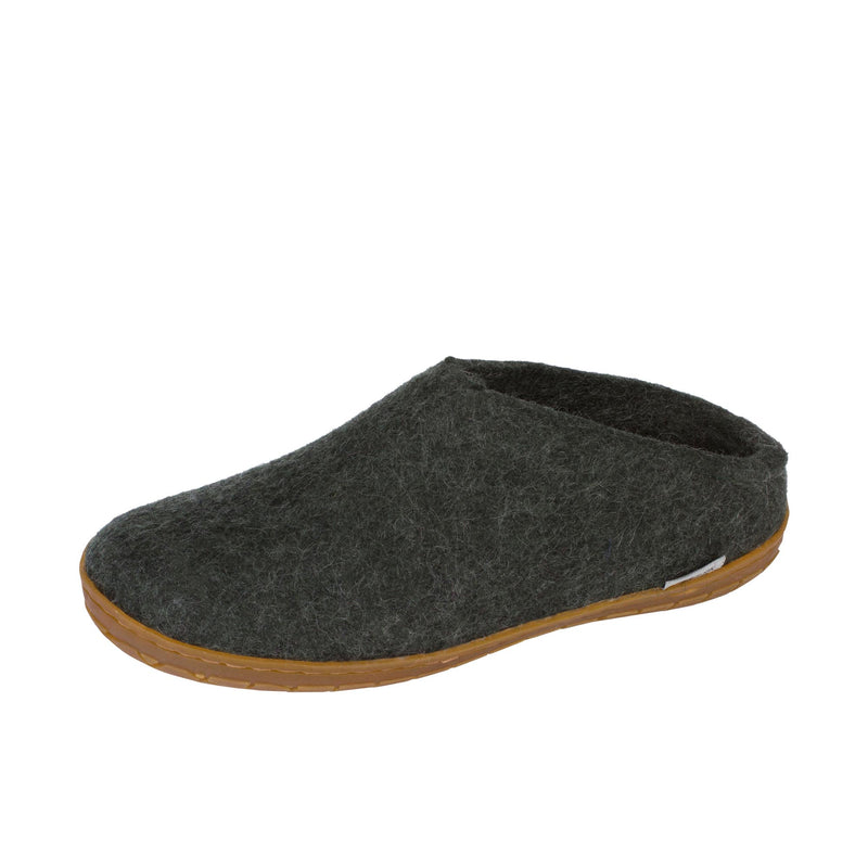 Glerups The Slip-On With Honey Rubber Sole Forest