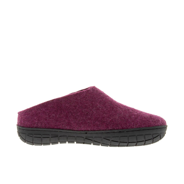 Glerups The Slip-On With Black Rubber Sole Cranberry