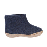 Glerups Childrens The Boot With Leather Sole Denim Thumbnail 3