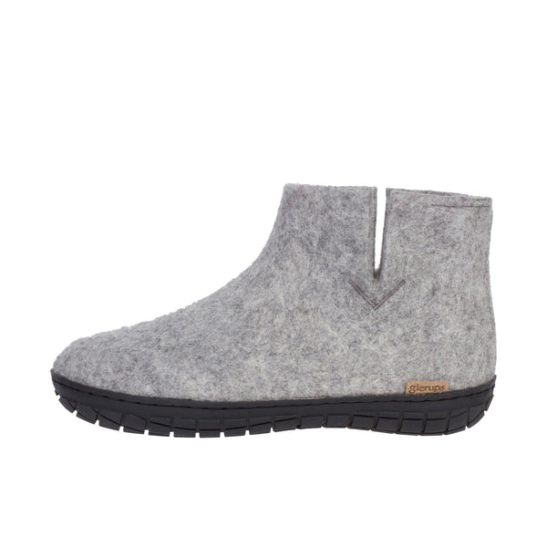 Glerups The Boot With Black Rubber Sole Grey