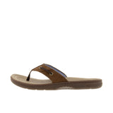 Sperry Baitfish Leather Flip Flop Brown Thumbnail 2