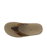 Sperry Baitfish Leather Flip Flop Brown Thumbnail 4