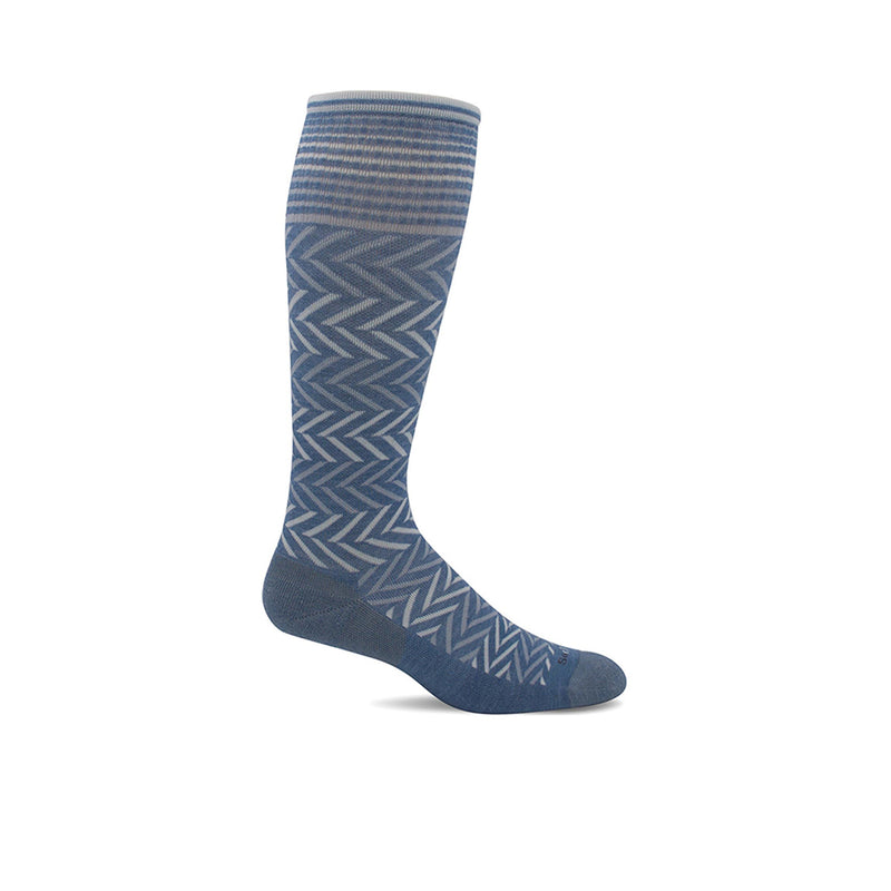 Sockwell Womens Chevron Bluestone
