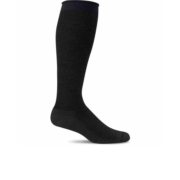 Sockwell Womens Full Floral Black Solid