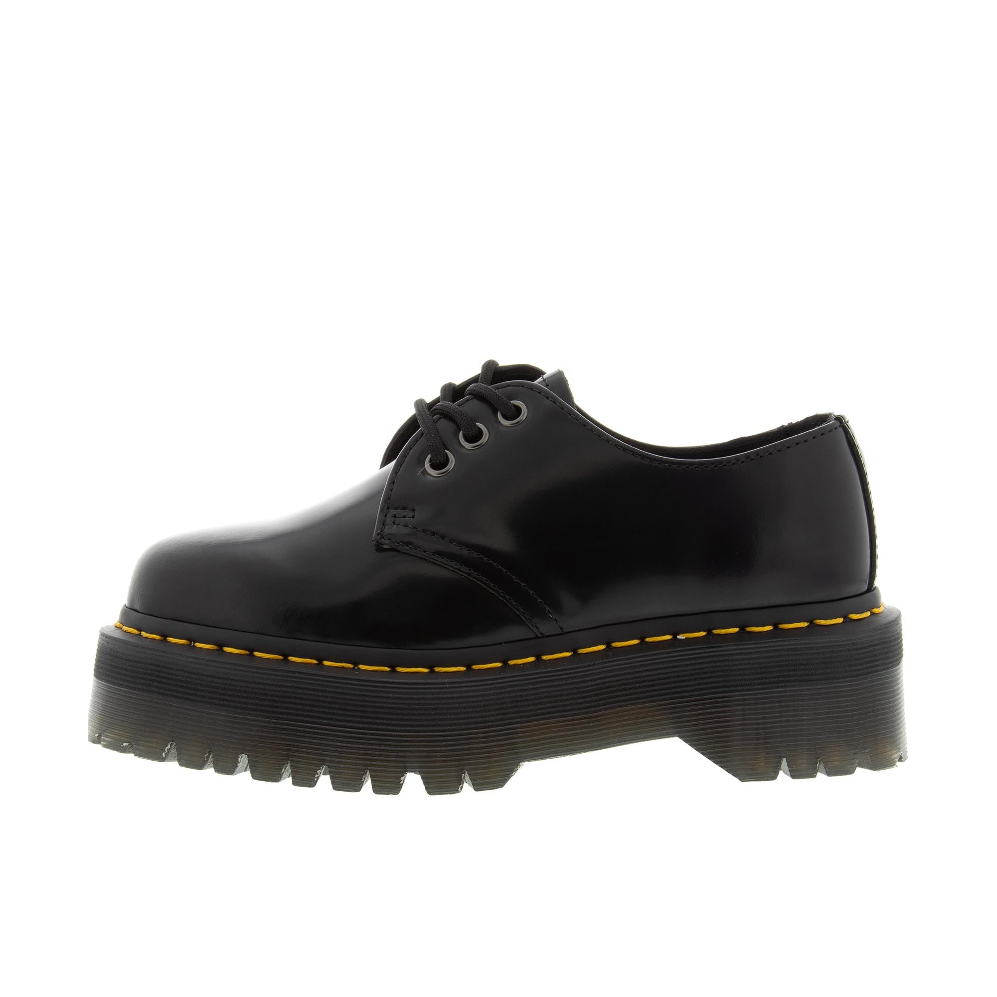 Dr Martens 1461 Quad Polished Smooth Black - Robert Wayne
