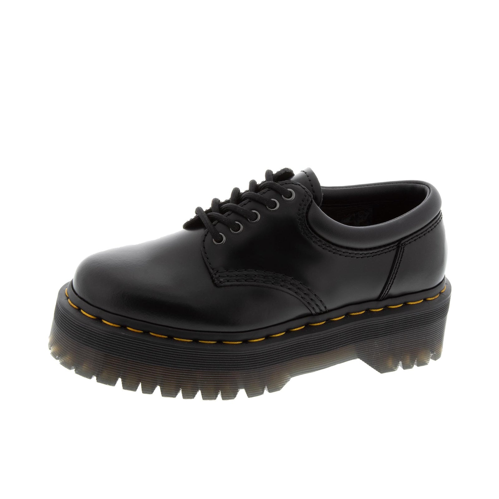 Dr Martens 8053 Quad Polished Smooth Black Shoes - Robert Wayne Dr Martens 8053 Quad Polished Smooth Black Shoes - Robert Wayne
