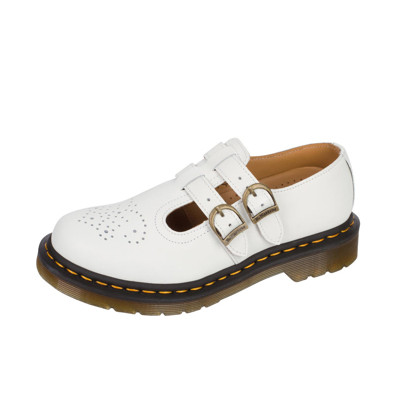 Dr Martens Womens 8065 Mary Jane Smooth White