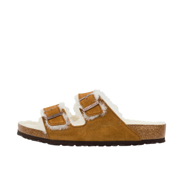 Birkenstock Arizona Shearling Suede Leather Mink