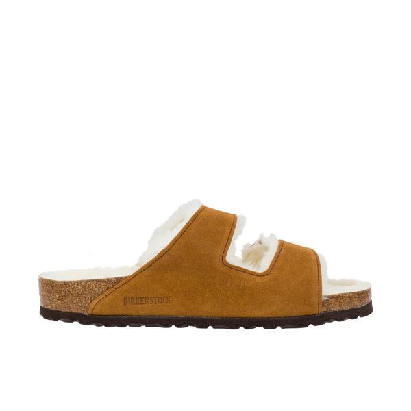 Birkenstock Arizona Shearling Suede Leather Mink