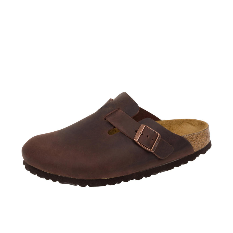 Birkenstock Boston Soft Footbed Oiled Leather Left Angle View