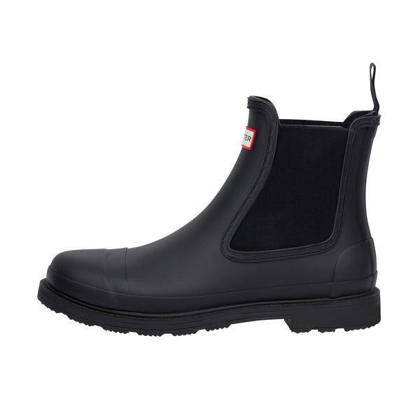 Hunter Commando Chelsea Boot Matte Black