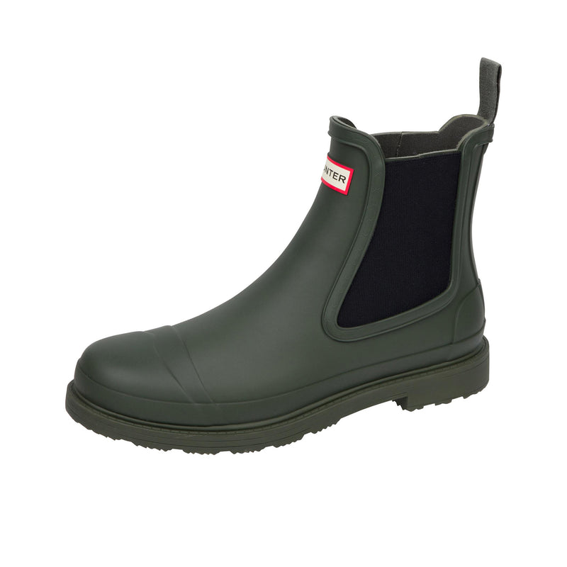 Hunter Commando Chelsea Boot Matte Dark Olive