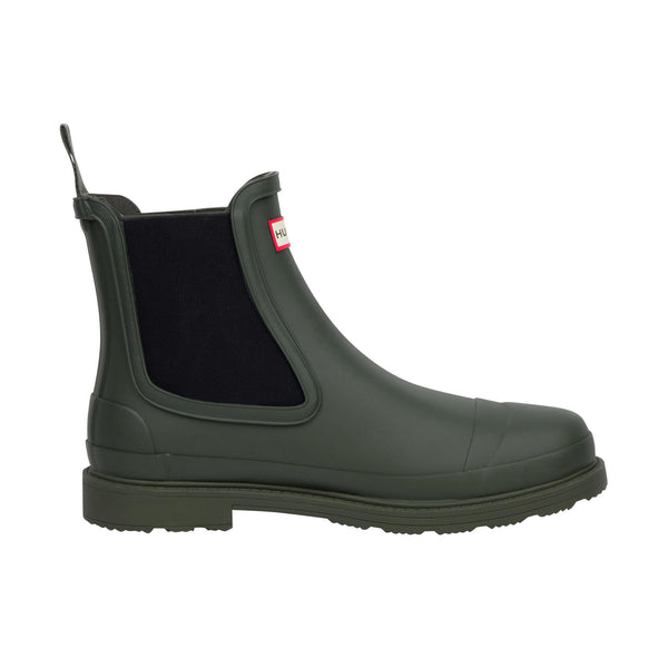 Hunter Commando Chelsea Boot Matte Dark Olive