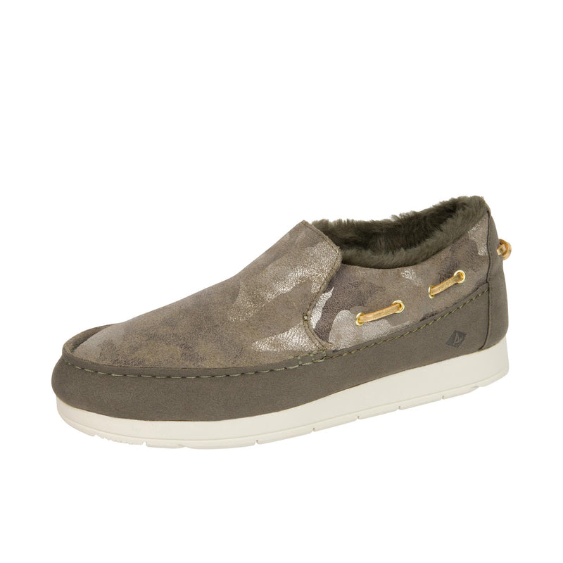 Sperry Womens Moc Sider Olive