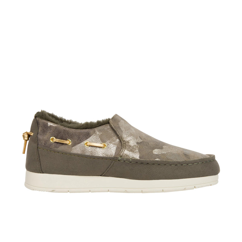 Sperry Womens Moc Sider Olive