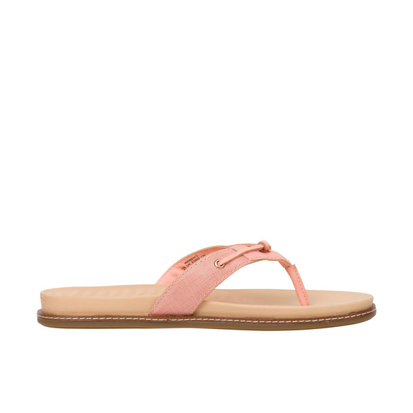 Sperry Womens Waveside PLUSHWAVE Thong Raster Leather Peach