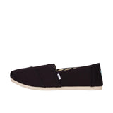 TOMS Womens Alpargata Black Recycled Cotton Canvas Thumbnail 2