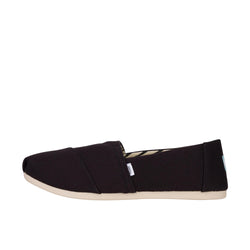 TOMS Womens Alpargata Black Recycled Cotton Canvas