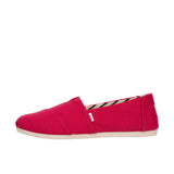 TOMS Womens Alpargata Recycled Cotton Canvas Red Thumbnail 2