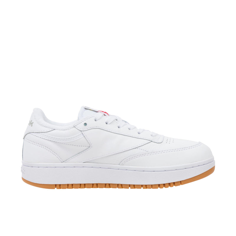 Reebok Womens Club C Double White/Reebok Rubber Gum-07/White