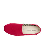 TOMS Alpargata Recycled Cotton Canvas Red Thumbnail 4