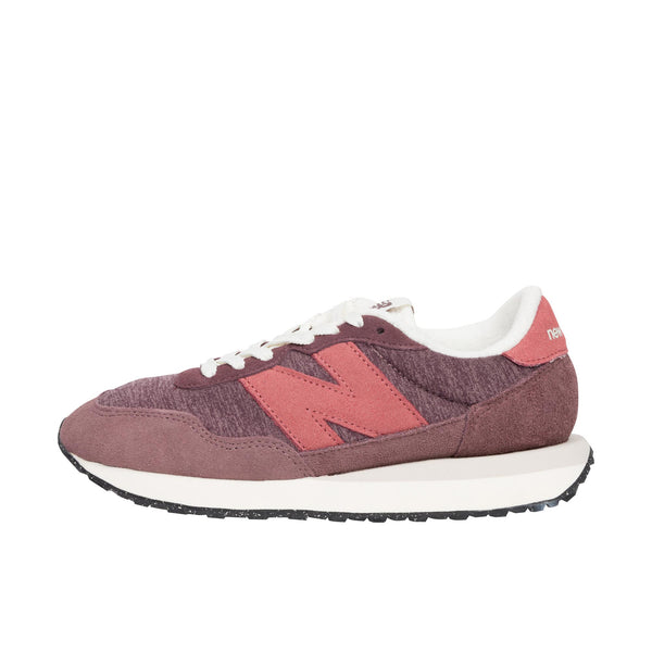 New Balance Womens 237 Truffle/Mineral Red