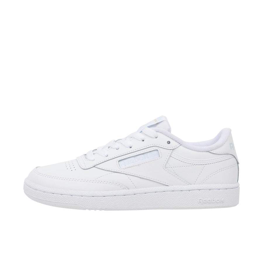 Reebok Womens Club C 85 White/White/Glass Blue - Robert Wayne