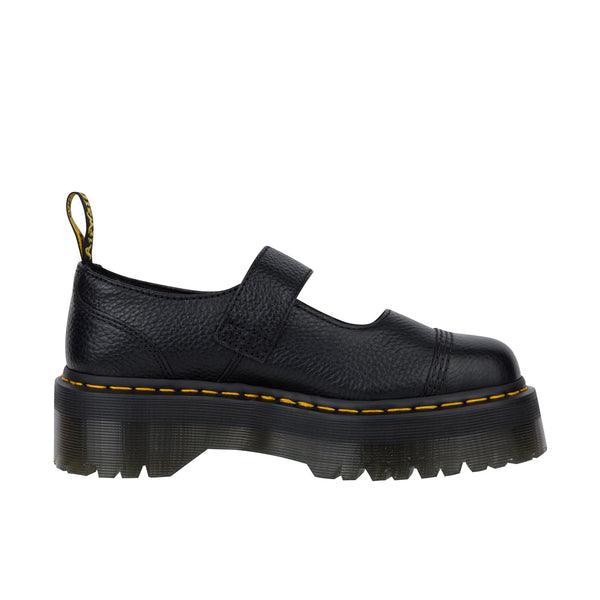 Dr Martens Womens Addina Flower Milled Nappa Leather Black