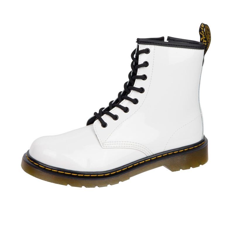 Dr Martens Kids 1460 Youth Patent Lamper White