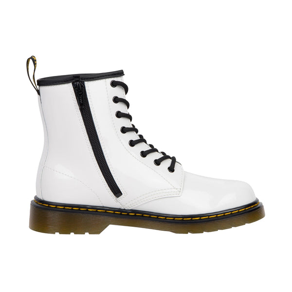 Dr Martens Kids 1460 Youth Patent Lamper White