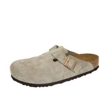 Birkenstock Boston Soft Footbed Suede Leather Taupe Thumbnail 5