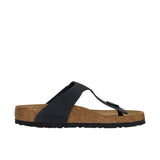 Birkenstock Womens Gizeh Oiled Leather Black Thumbnail 3
