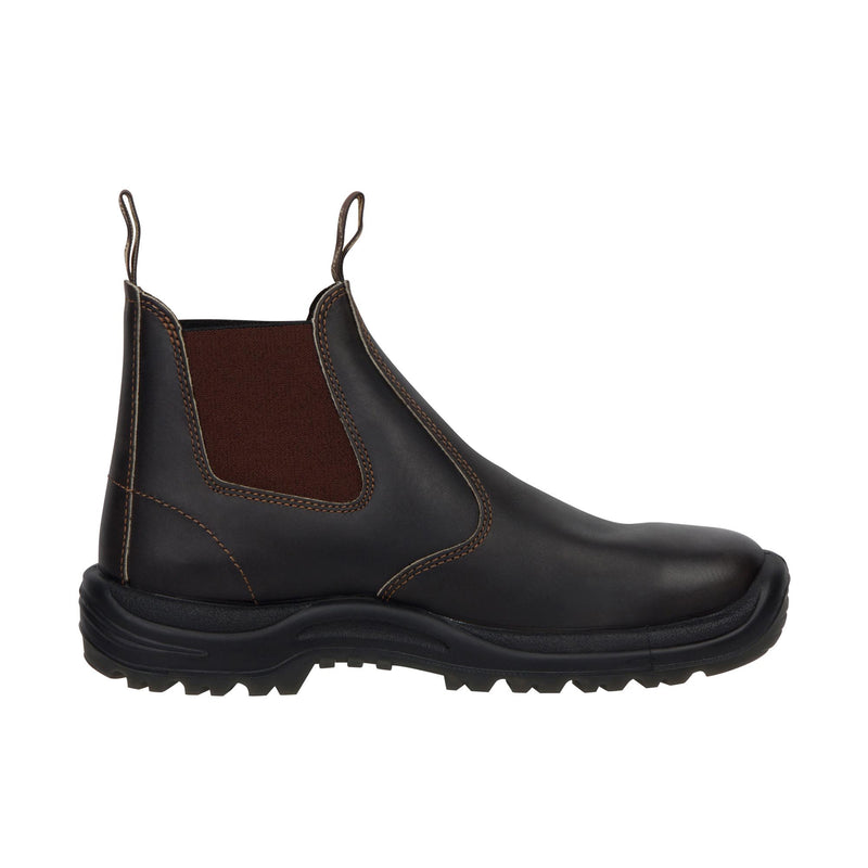 Blundstone Pull On Work Boots Stout Brown